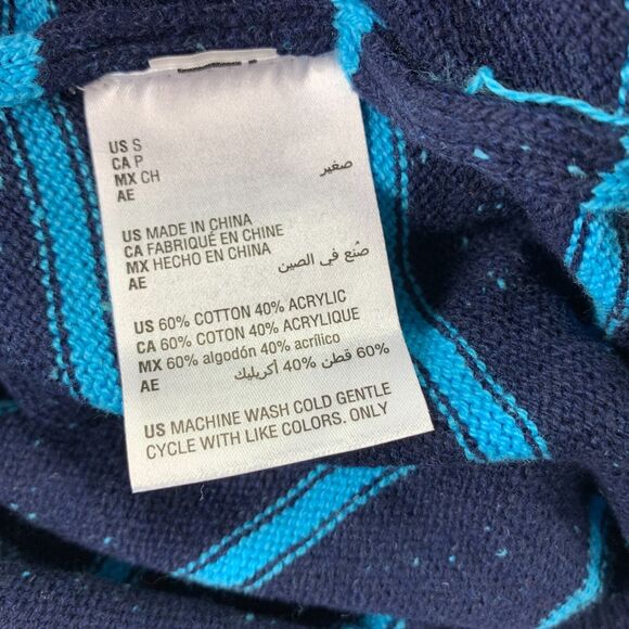 Club Room Mens Gregor Striped Knit Crewneck Sweater Blue S - Picture 4 of 4